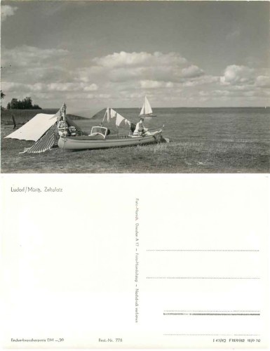 Ludorf Motorboat camping site * 1962 Hanich0778