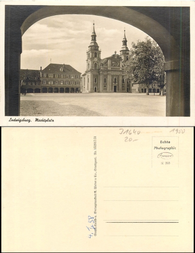 Ludwigsburg Marktplatz *ca.1950