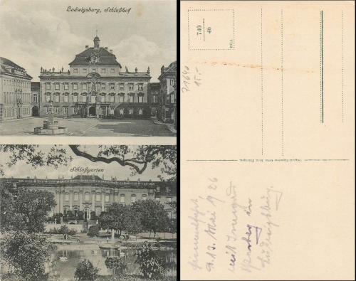 Ludwigsburg Schloss Garten  *1926