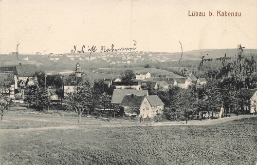 01734 Luebau Rabenau Sachsen Ansichtskarte o 1915
