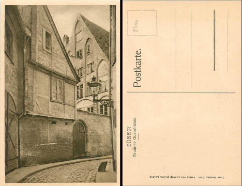 Luebeck Krumme Querstrasse *ca.1920