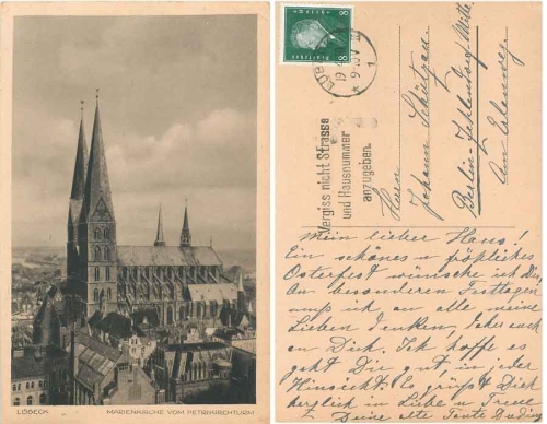 Lübeck Marienkirche o 19.4.30