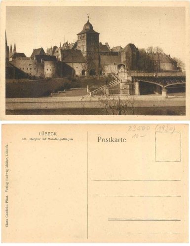 Lübeck Burgtor mit Marstallgefängnis * ca.1930