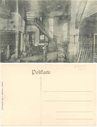 Lübeck Ehemalige Marstallschmiede Grosse Burgstrasse * ca. 1920
