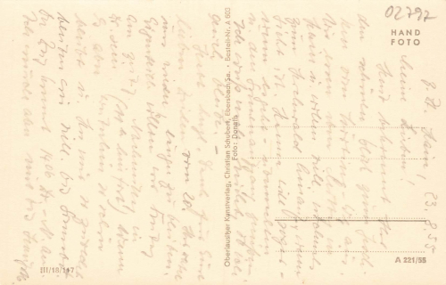 02797 Lueckendorf Zittauer Gebirge gebraucht 1955