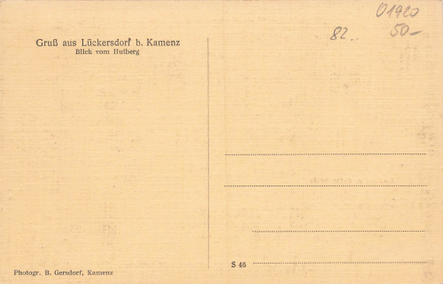 01917 Lückersdorf Kamenz Bäckerei und Kaffee Zeibig  * um 1920