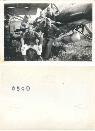 Luftwaffe German Wehrmacht with fighter plane private photo 87 x 59 *around 1940