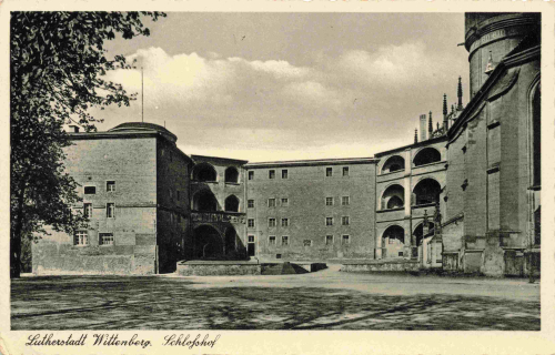 06886 Wittenberg Lutherstadt Schlosshof o 1940