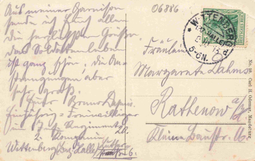 06886 Wittenberg Lutherstadt Friedericianum Kaserne o 1913