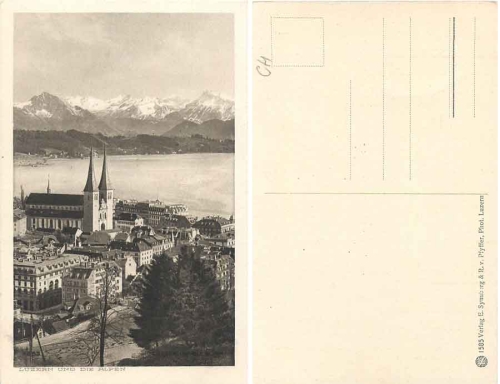 Luzern u. die Alpen * ca. 1930