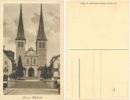 Luzern Hofkirche *ca. 1920