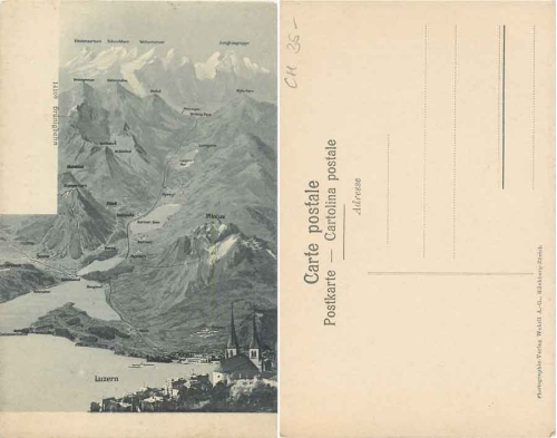 Lucerne with Bruenigbahn * ca. 1910