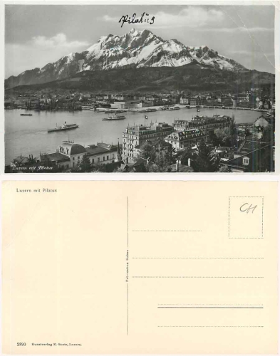 Luzern mit Pilatus * ca. 1940