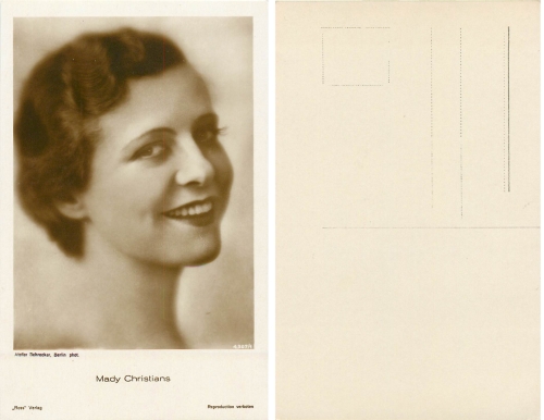 Mady Christians, Ross Verlag berlin, Nr. 4307/1