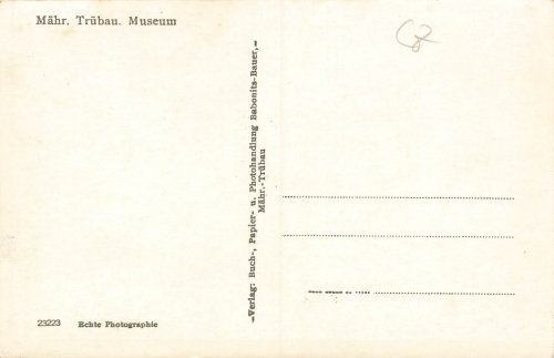 Maehrisch Truebau Museum Sudetengau Moravská Třebová * um 1940