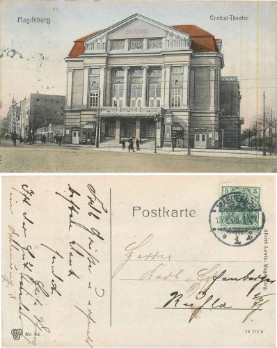 Magdeburg Central Theater o 15.8.1908