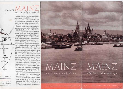 Mainz fold-out brochure 1939