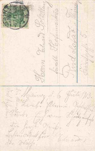 Mainz Shooting festival 1913 artist card J Knaeus o 6.7.1913