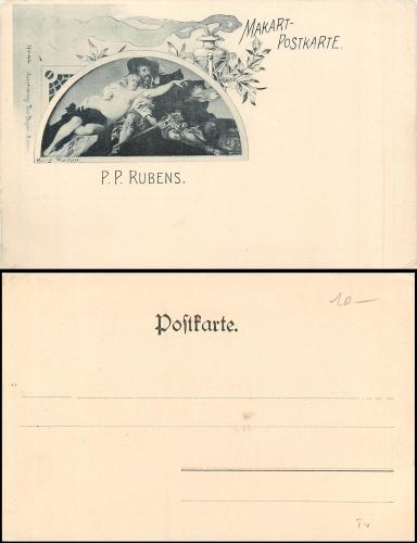 Makart Postkarte P.P.Rubens Jugendstil Verlag Paul Bayer 44 * ca.1900