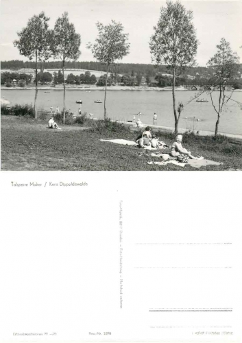 01744 Malter Talsperre Badestrand  *1969 Hanich1396