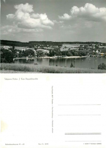 01744 Malter Talsperre Dippoldiswalde *1969 Hanich2095