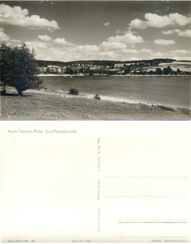 01744 Malter Talsperre Dippoldiswalde *1958 Hanich1116