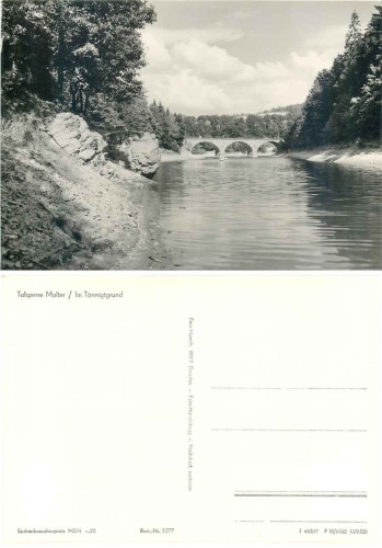 01744 Malter Talsperre Tannigtgrund *1967 Hanich1277