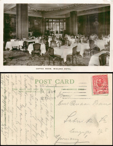 Manchester Midland Hotel Coffe Room o 14.11. (1940?)