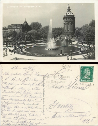 Mannheim Friedrichsplatz 30.3.27