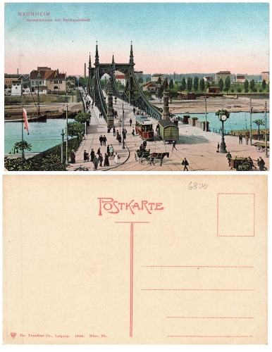 Mannheim Neckar Bridge * approx. 1906