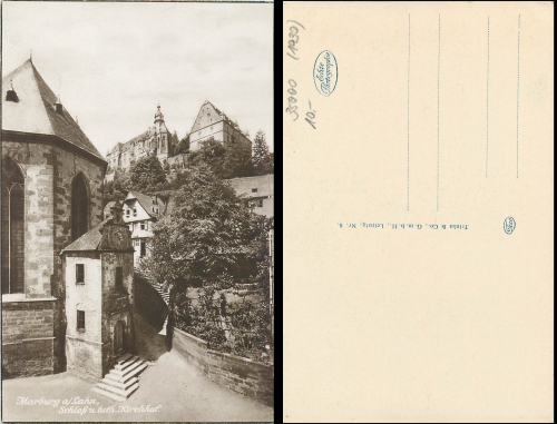 Marburg Schloss und luth. Kirche * ca.1930