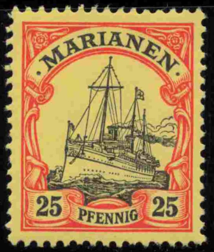 Marianen Deutsche Post Michel 11 * ungebraucht Kaiseryacht