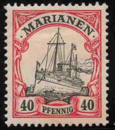 Marianen Deutsche Post Michel 13 * ungebraucht Kaiseryacht