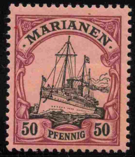 Marianen Deutsche Post Michel 14 * ungebraucht Kaiseryacht