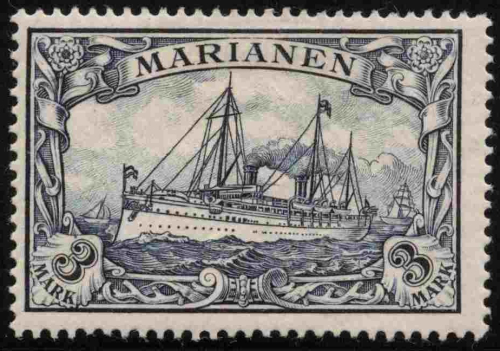 Marianen Deutsche Post Michel 18 * ungebraucht Kaiseryacht