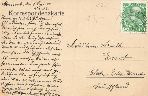 Marienbad Casionpark und Marienbader Mühle Böhmen Mariánské Lázně o 1908