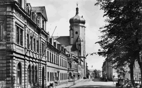 Marienberg Erzgebirge Markt o 1957