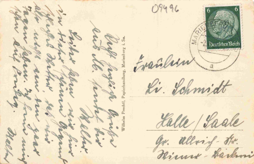Marienberg Erzgebirge o um 1940