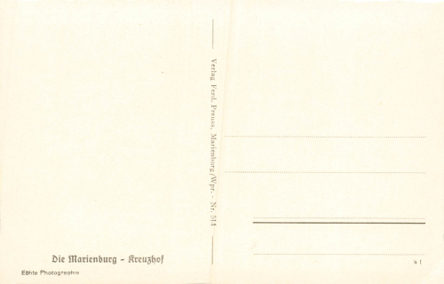 Marienburg Castle, West Prussia, Malbork * around 1940