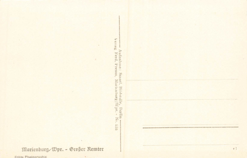 Marienburg Castle, West Prussia, Malbork * around 1940