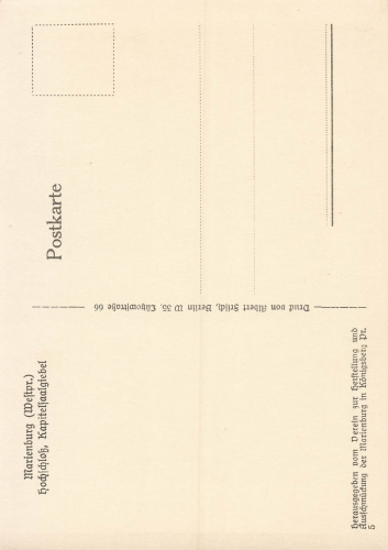 Marienburg Schloss Westpreußen Malbork * um 1940