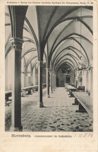 Marienburg Schloss Westpreußen Malbork o 1904