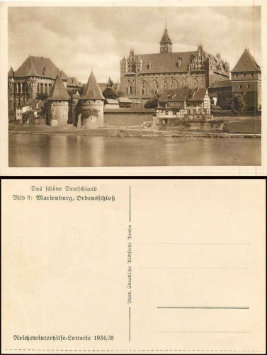 Marienburg Ordensschloss Reichswinterhilfe 1934 Beautiful Germany