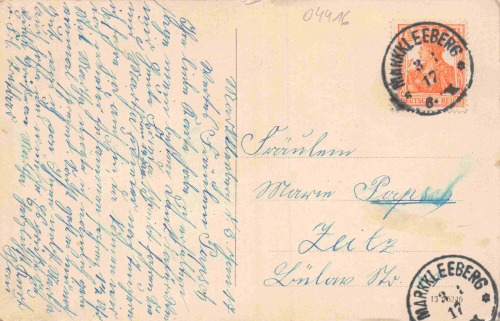 Markkleeberg: First Leipzig family pool – Artist's postcard by Hentschel, c. 1917