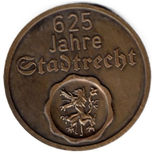 08248 Markneukirchen 625 Jahre Stadtrechte 1985 Medaille 
