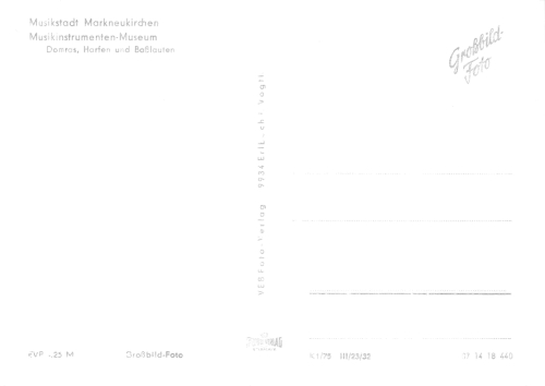 Markneukirchen Vogtland Musikinstrumenten Museum * 1975