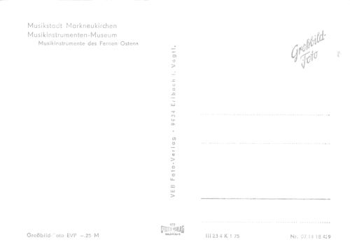 Markneukirchen Vogtland Musical Instrument Museum * 1975