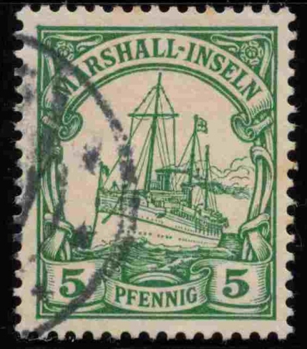 Marshall-Inseln Deutsche Post Michel 14 o gestempelt Kaiseryacht