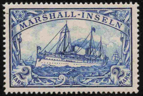 Marshall-Inseln Deutsche Post Michel 23 * ungebraucht Kaiseryacht
