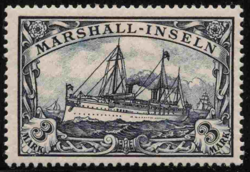Marshall-Inseln Deutsche Post Michel 24 * ungebraucht Kaiseryacht